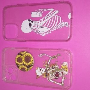 2 Iphone 11 pro skeleton cases